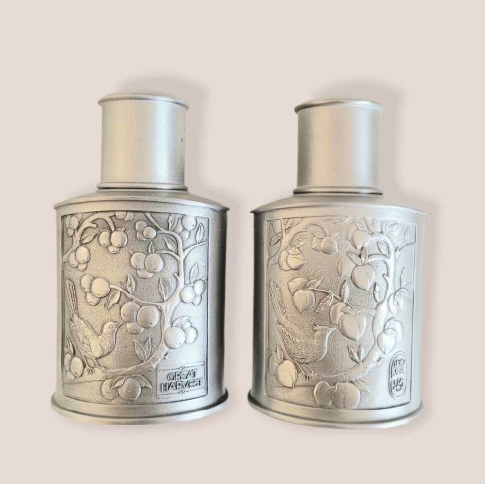 ROYAL SELANGOR PEWTER Tea Caddies : Set of 2